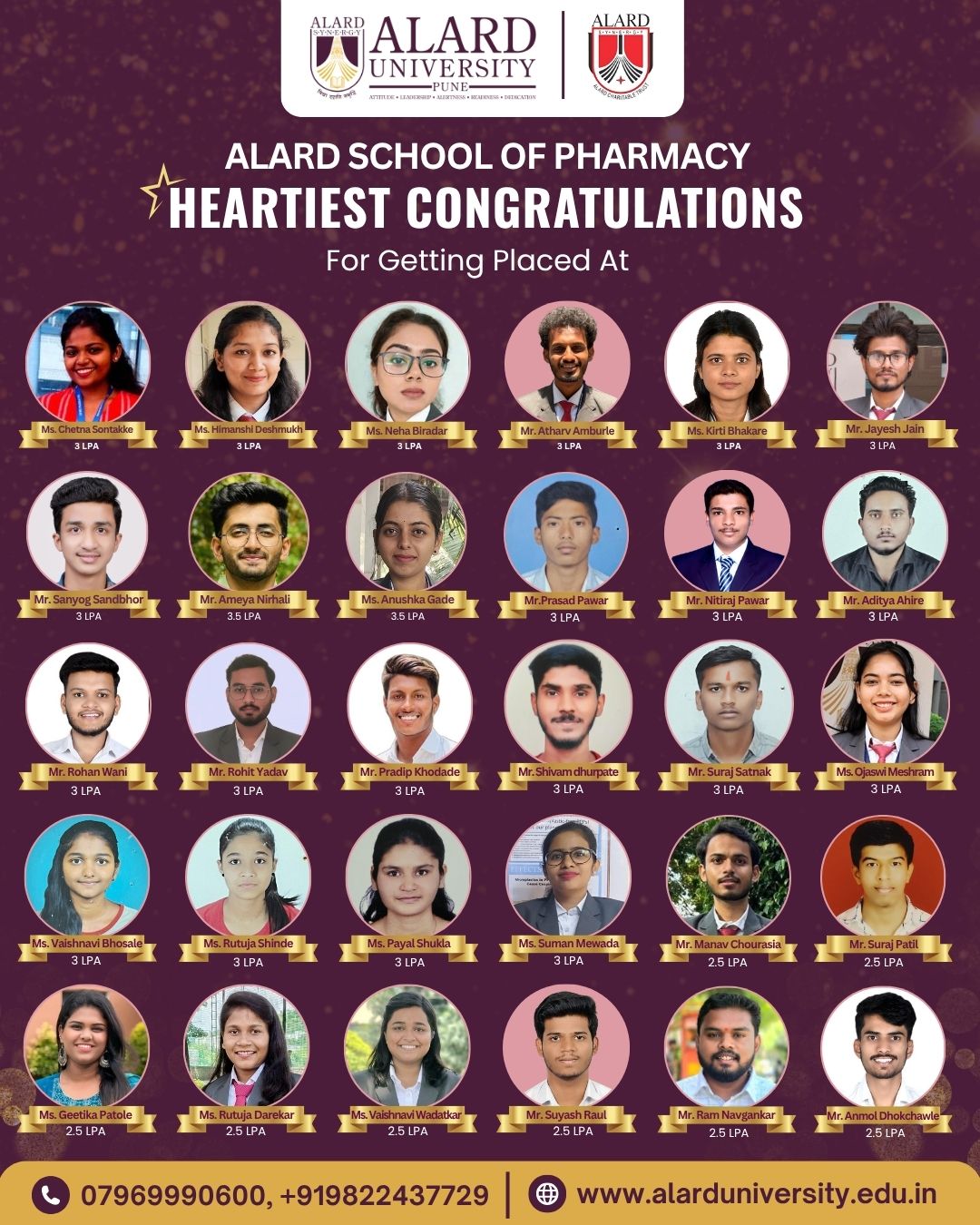 ALARD University Placements Pune | Career Support