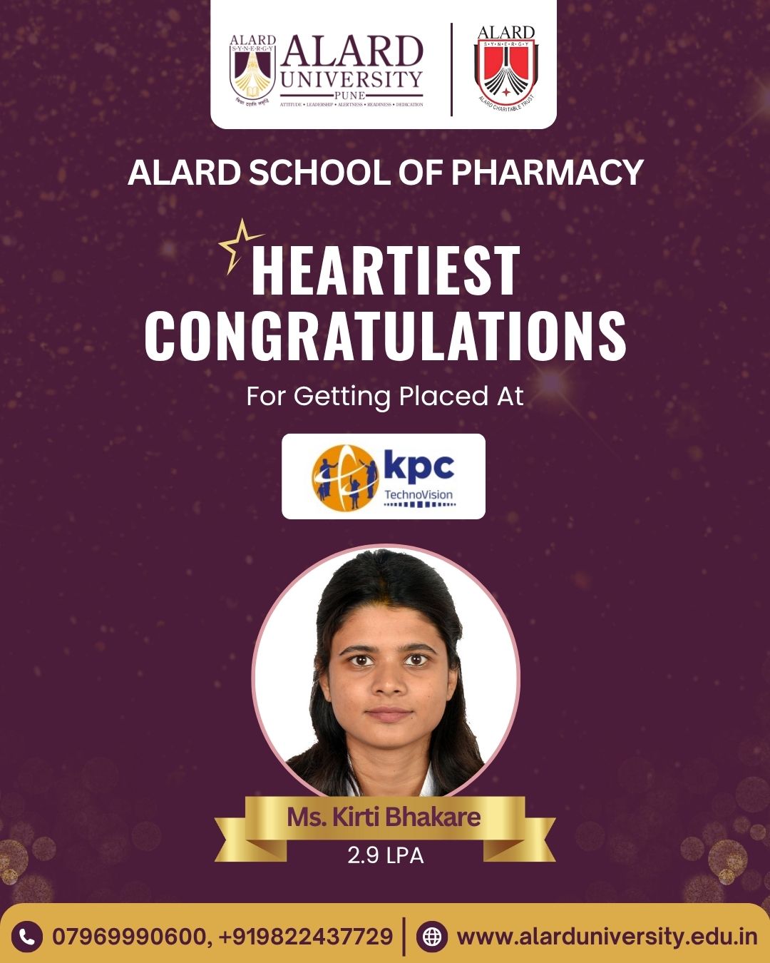 ALARD University Placements Pune | Career Support