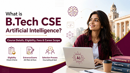 What is B.Tech CSE Artificial Intelligence? Course Details, Eligibility, Fees & Career Scope