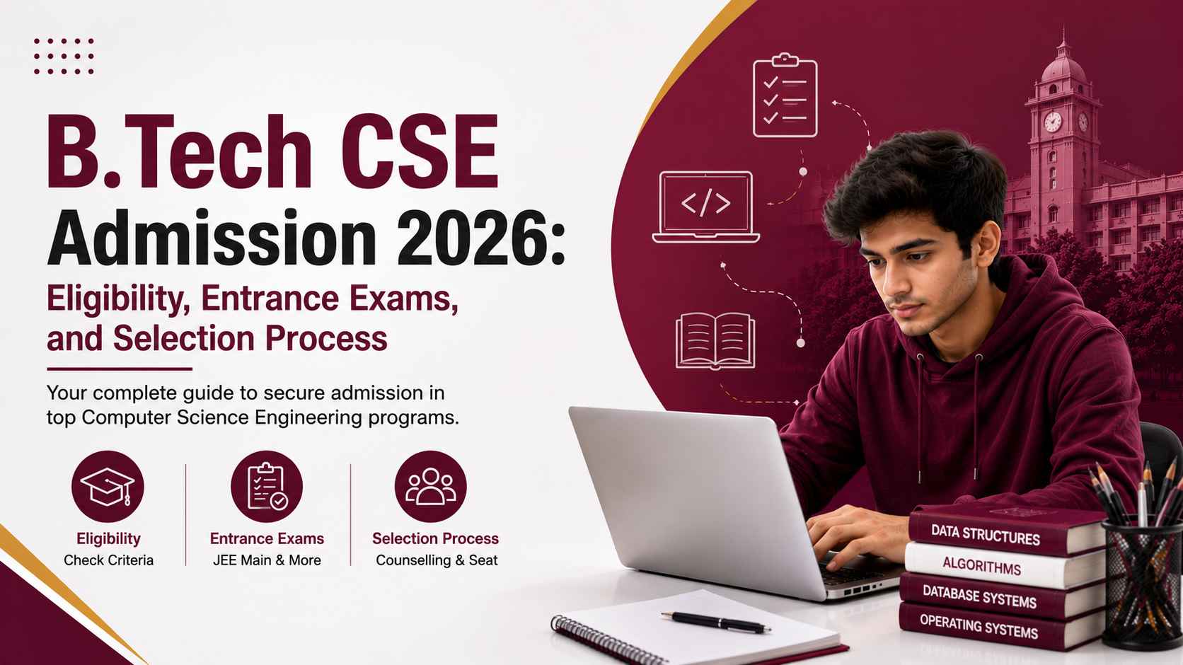 B.Tech CSE Admission 2026: Eligibility, Entrance Exams, and Selection Process