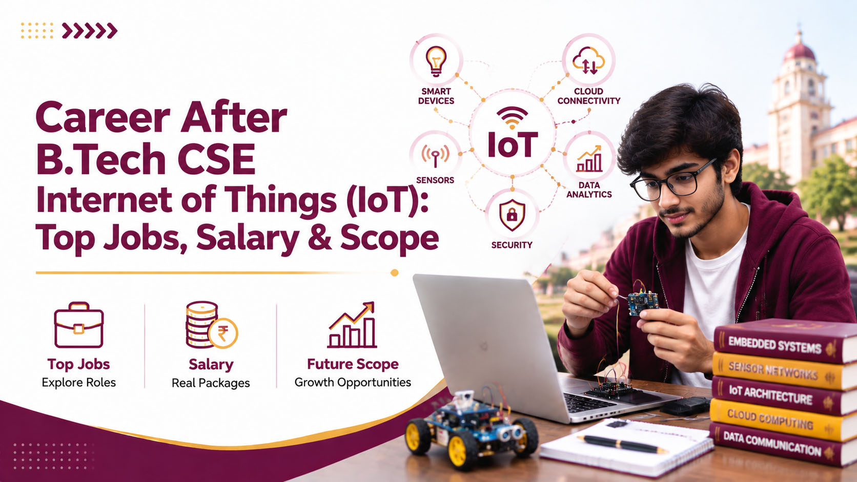 Career After B.Tech CSE Internet of Things: Top Jobs, Salary & Future Scope
